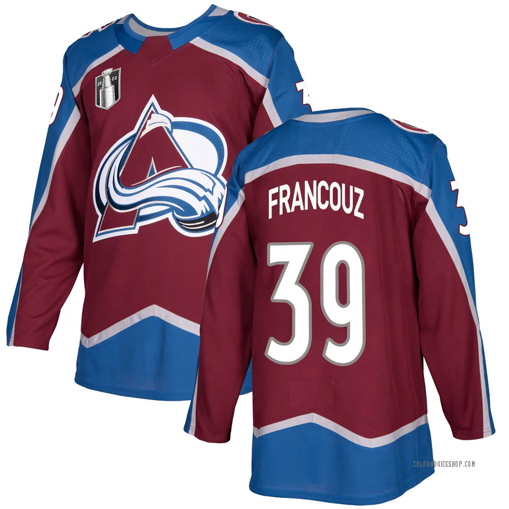 Pavel Francouz 39 Colorado Avalanche Stanley Cup 2023 Playoffs Patch Home  Breakaway Men Jersey - Burgundy - Bluefink